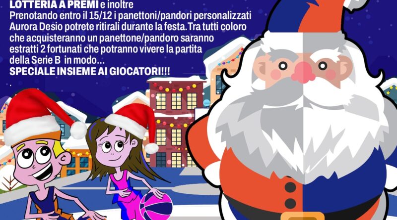 Christmas Party Sabato 21 Dicembre – Grazie ai commercianti ed alle aziende di Desio e Monza.