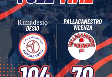 Serie B: La Rimadesio domina Vicenza 104-70