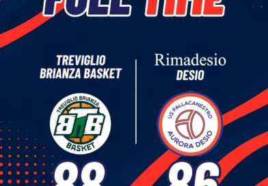 SERIE B: LA RIMADESIO CADE A TREVIGLIO PER 88-86 DOPO UN SUPPLEMENTARE