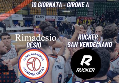 SERIE B: RIMADESIO SCONFITTA 86-101 DA SAN VENDEMIANO