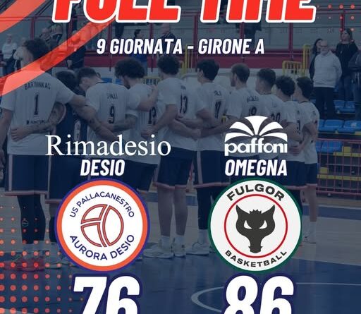 SERIE B: OMEGNA PASSA AL PALADESIO, RIMADESIO KO 76-86