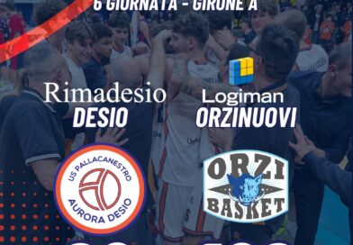 SERIE B: TROPPA ORZINUOVI PER LA RIMADESIO, L’AURORA CADE 98-109