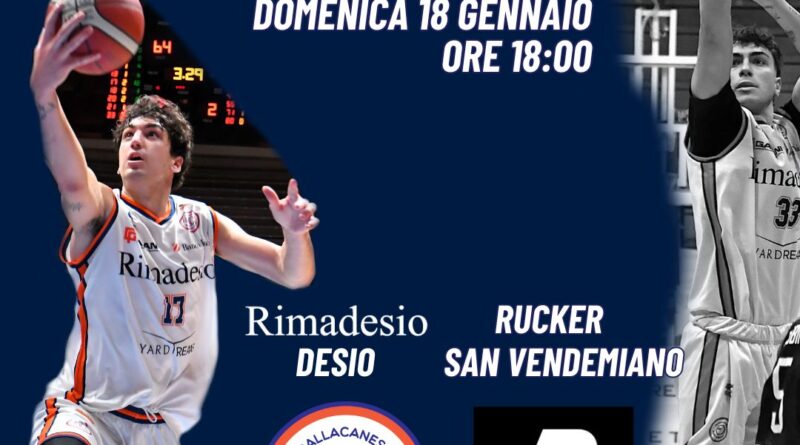 SERIE B: RIMADESIO SCONFITTA A CONEGLIANO, LA RUCKER SI IMPONE 85-78