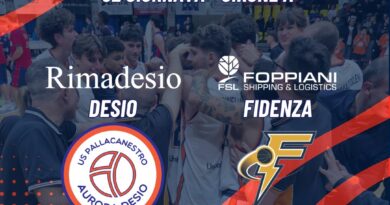 SERIE B: LA RIMADESIO SUPERA FIDENZA PER 91-73