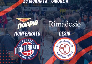 SERIE B: LA RIMADESIO CALA IL POKER, MONFERRATO CEDE 92-97