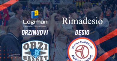 SERIE B: RIMADESIO CORSARA, ORZINUOVI CEDE 85-92
