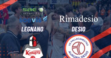 SERIE B: RIMADESIO NON PERVENUTA, LEGNANO SI IMPONE 87-63