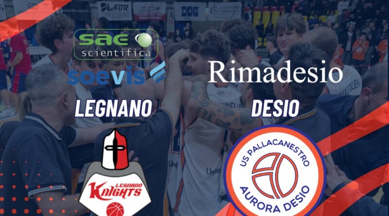 SERIE B: RIMADESIO NON PERVENUTA, LEGNANO SI IMPONE 87-63