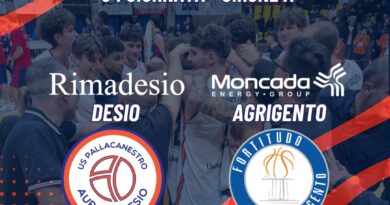 SERIE B: AGRIGENTO PASSA IN ALDO MORO, LA RIMADESIO CADE 94-98