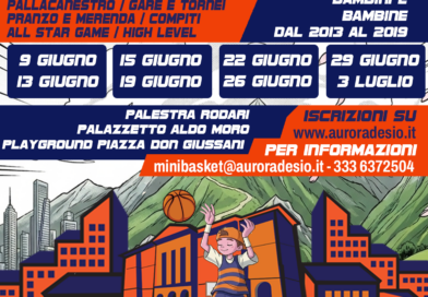 Iscrizioni aperte per l’Aurora Desio City CAMP 2026