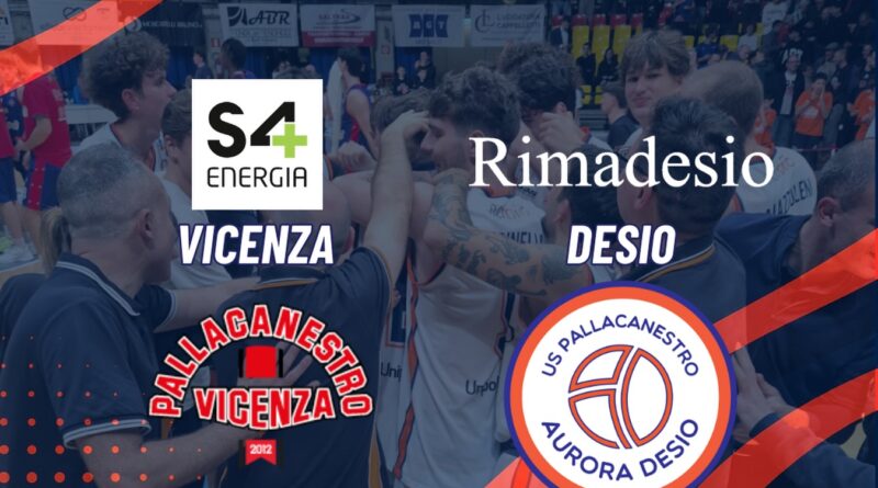 SERIE B: TERZA SCONFITTA DI FILA PER LA RIMADESIO, VICENZA SI IMPONE PER 75-70